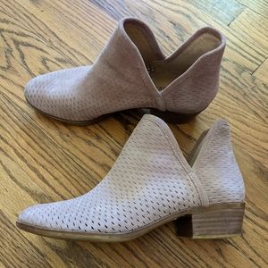 Pink Lucky Brand Ankle Boots 8.5